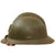 Original French WWII M1926 Adrian Helmet with Liner and Chinstrap - Olive Green Original Items