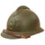 Original French WWII M1926 Adrian Helmet with Liner and Chinstrap - Olive Green Original Items