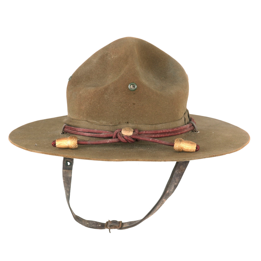 Original U.S. Pre-WWII M1911 Campaign Hat with Medical Cord - Complete with Sweatband and Chinstrap