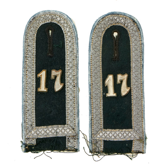 Original German WWII Heer Army Transportation and Supply Unterfeldwebel NCO Shoulderboards - Matched Pair