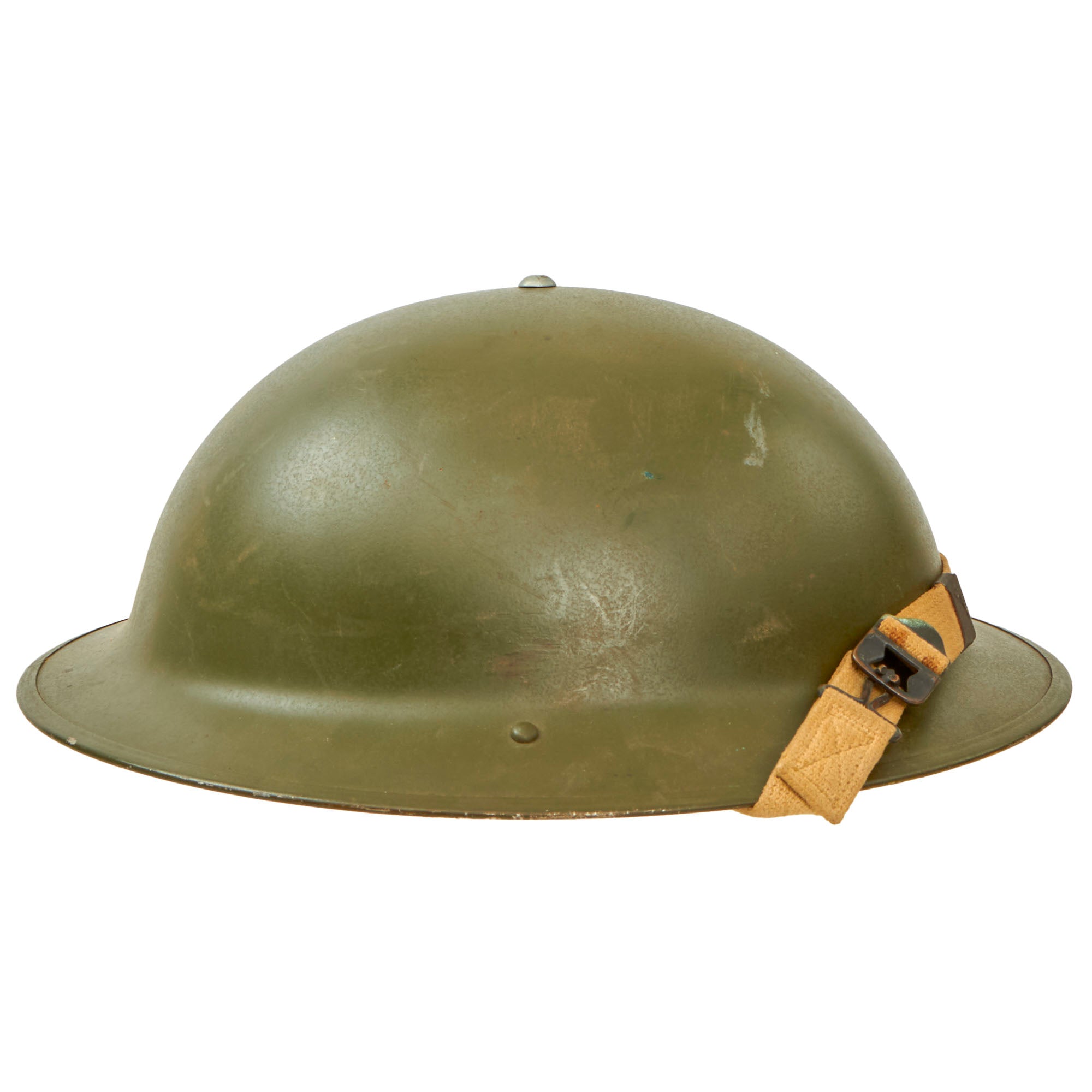 Original WWII U.S. Navy M1917A1 Kelly Helmet made from Canadian Brodie ...