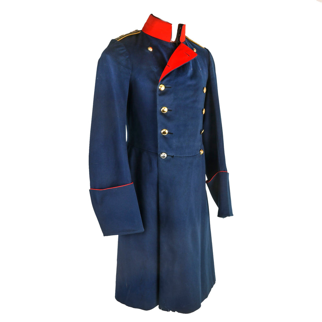 Original Imperial German Pre-WWI Officer’s Double-Breasted Frock Coat - 157th Cavalry Shoulder Boards Original Items