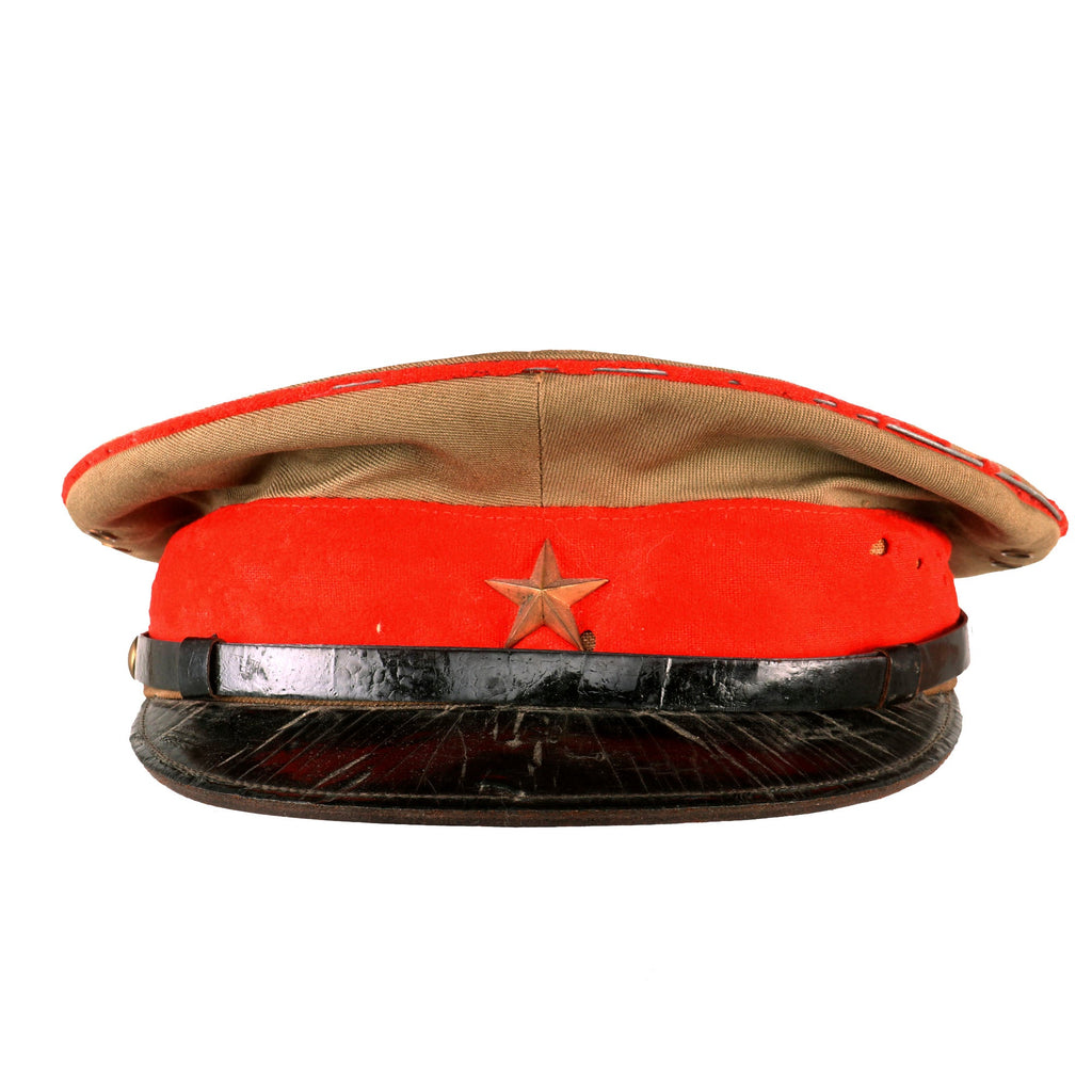 Original Pre-WWII Imperial Japanese Army Type 45 Officer Visor Cap - 1921 Dated Original Items