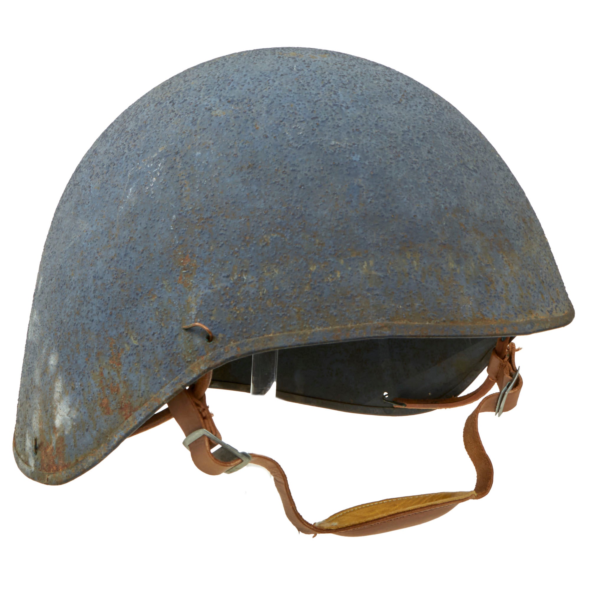 Original U.S. WWII Navy USN MK2 Talker Flak Helmet with Chin Strap ...