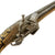 Original 19th Century Balkan Embossed Brass Clad Miquelet Lock Rat Tail "Pirate" Pistol - circa 1800 - 1820