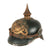 Original Imperial German WWI Bavarian EM/NCO M1895 Pickelhaube Spiked Helmet with Original Chinstrap & Cockades