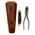 Original U.S. WWII US Army Signal Corps Lineman’s Tool Set With CS-34 Leather Pouch, TL-29 Pocket Knife and TL-13 Pliers