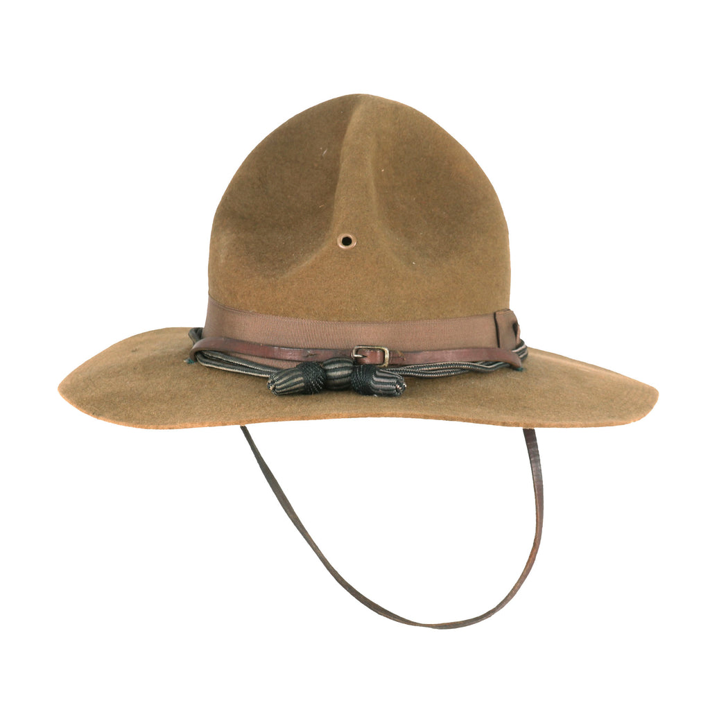 Original U.S. WWI Model 1911 Campaign Hat with Rare Aviation Air Service Cord - Dated November 1917 - Size 7