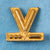 Original U.S. WWII Homefront V for Victory Stick Pin on Original Blue Paper