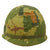 Original U.S. Vietnam War Era M1-C Paratrooper Helmet with Reversible Camouflage Cover - Complete