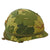 Original U.S. Vietnam War Era M1-C Paratrooper Helmet with Reversible Camouflage Cover - Complete