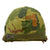 Original U.S. Vietnam War Era M1-C Paratrooper Helmet with Reversible Camouflage Cover - Complete