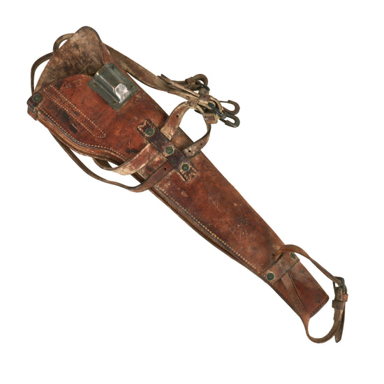 Original U.S. WWII M1 Carbine Leather Scabbard byJeffersonville Quartermaster Depot - Dated 1945