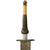 Original Colonial America Late 17th / Early 18th Century Plug Bayonet with Wooden & Brass Handle Original Items