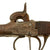 Original Victorian Era Belgian Double Barreled Percussion Pistol with Checkered Wooden Grip and Engraved Frame - Circa 1840