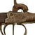 Original Victorian Era Belgian Double Barreled Percussion Pistol with Checkered Wooden Grip and Engraved Frame - Circa 1840