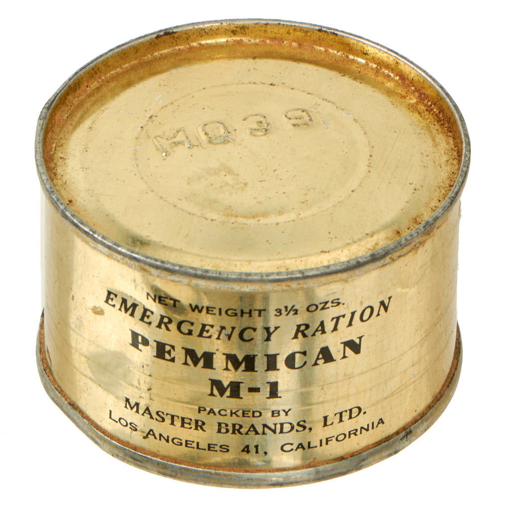 Original U.S. WWII Tinned Pemmican M-1 Survival Food Ration - Sealed Original Items