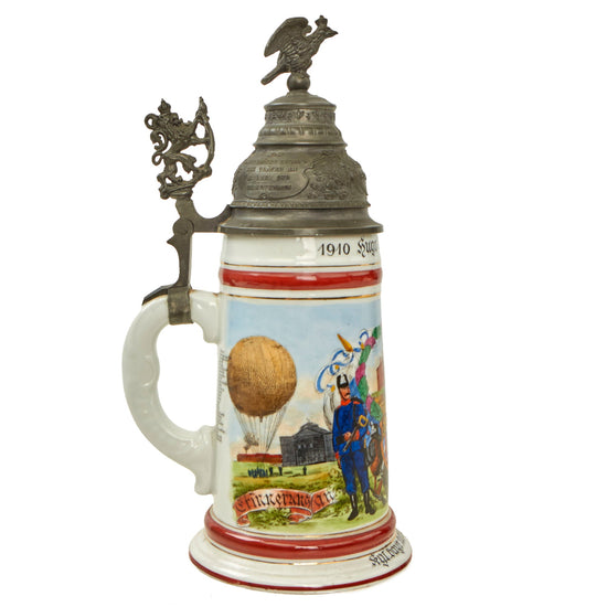 Imperial German WWI Reproduction Regimental Beer Stein - Balloonist Regiment 1910-1912 Original Items