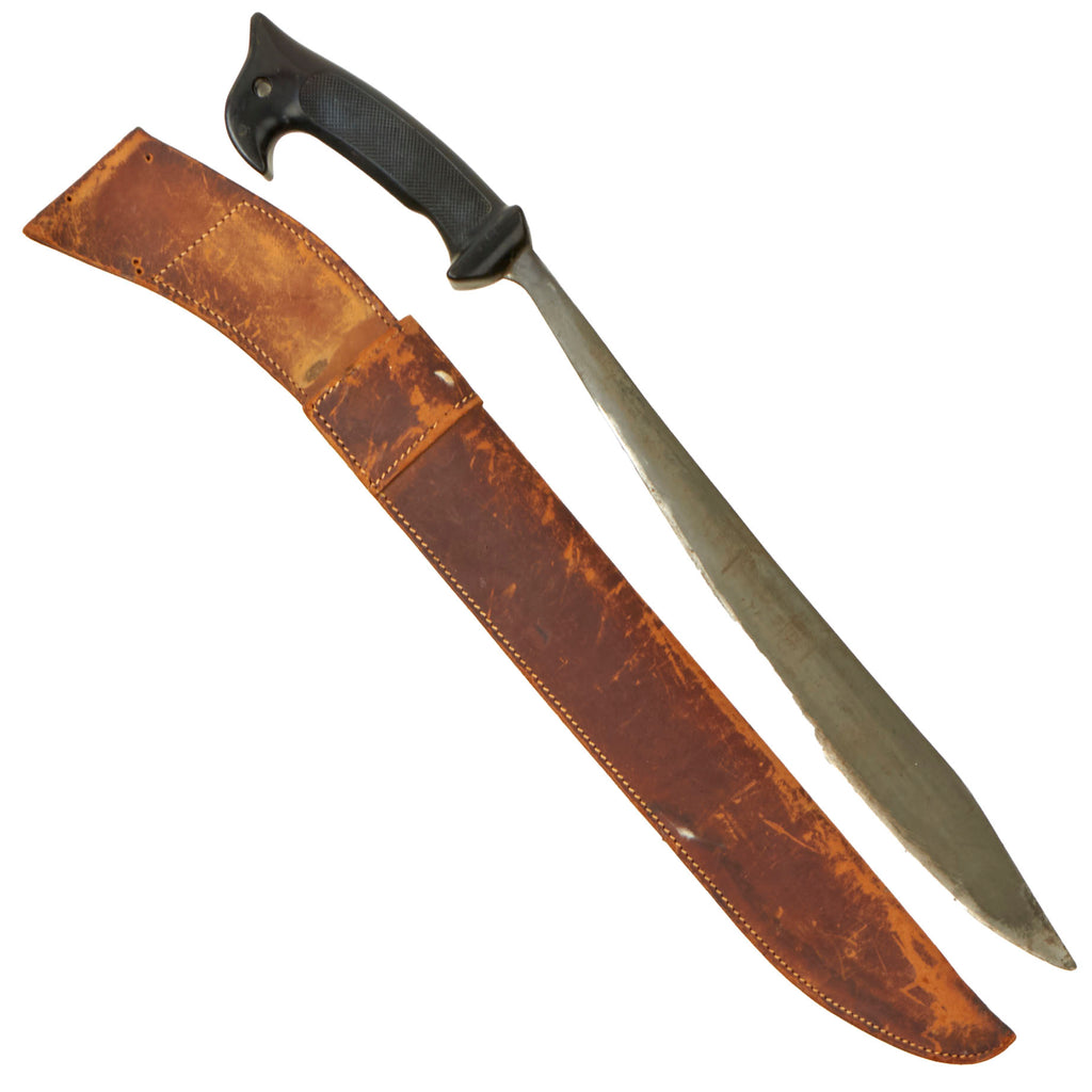 Original WWII U.S. OSS Philippine Guerilla Machete with Original Leather Sheath