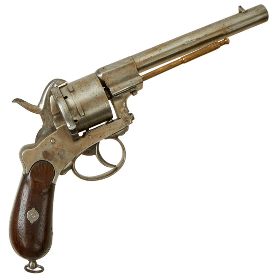 Original Belgian 11mm Pinfire Double Action Revolver Retailed by Eduard Unschuld in Pest, Hungary - Circa 1855