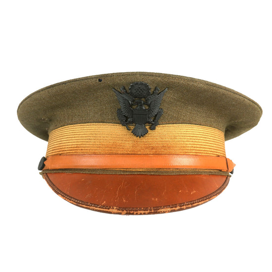 Original U.S. WWI M1910 Army Officer’s Visor Cap - Size 7 1/4 Original Items
