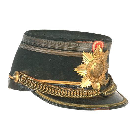 Original Danish 19th Century Named Officer Shako by Seifert & Norgaaro