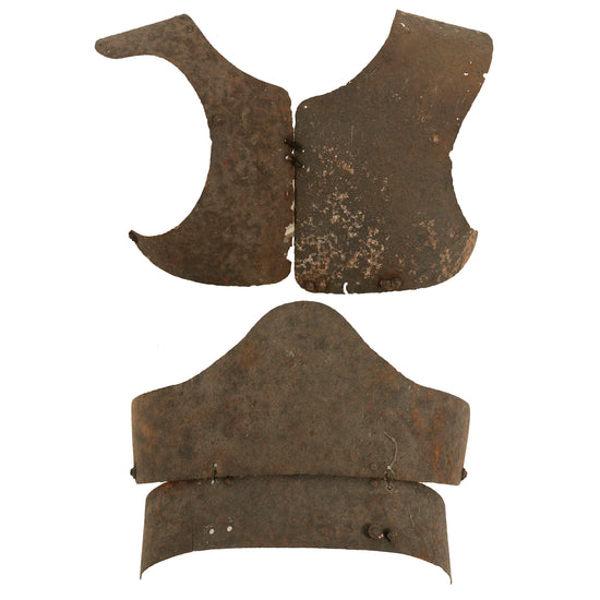 Original Soviet WWII Red Army Ground Dug M38 Steel Body Armor Fragments Recovered at Tannenberg Battlefield