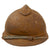 Original Rare French WWI Model 1915 Adrian Helmet Shell with Zouave & Tirailleurs RF Badge and Chinstrap Original Items