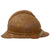 Original Rare French WWI Model 1915 Adrian Helmet Shell with Zouave & Tirailleurs RF Badge and Chinstrap Original Items