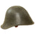 Original RARE Dutch WWII Model 1934 Helmet - Captured & Reissued with German M-31 Liner & Chinstrap - Size 57