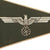 Original German WWII Army Heer Officer Rigid Vehicle Staff Car Pennant Flag - 8 ⅝” x 14 ¼"