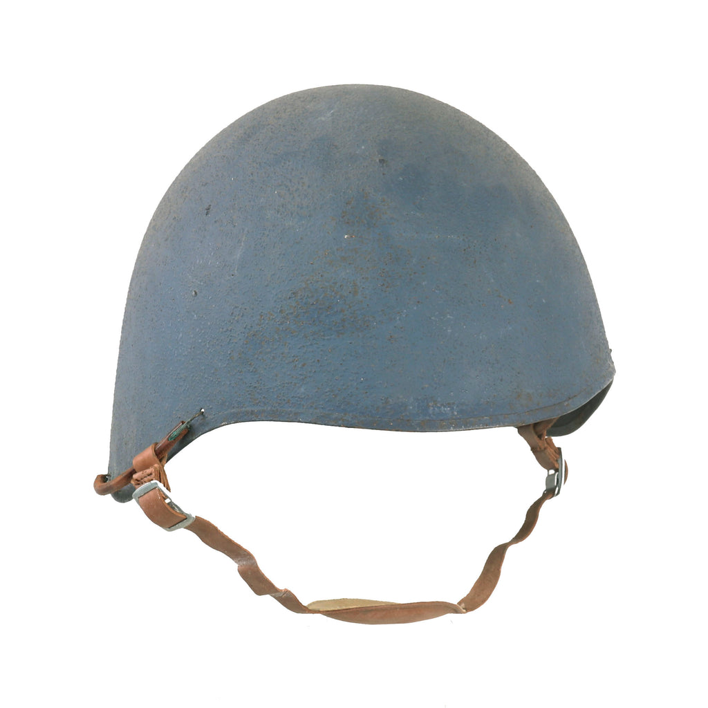 Original U.S. WWII Navy USN MK2 Talker Flak Helmet with Chin Strap