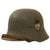 Original German WWII M18 Transitional Heer Army Single Decal Helmet with Liner & Chinstrap - Stamped Si.62