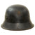 Original German WWII M34 Square Dip NSDAP Double Decal Civic Police Steel Helmet with Cloth Liner & Chinstrap - Ordnungspolizei