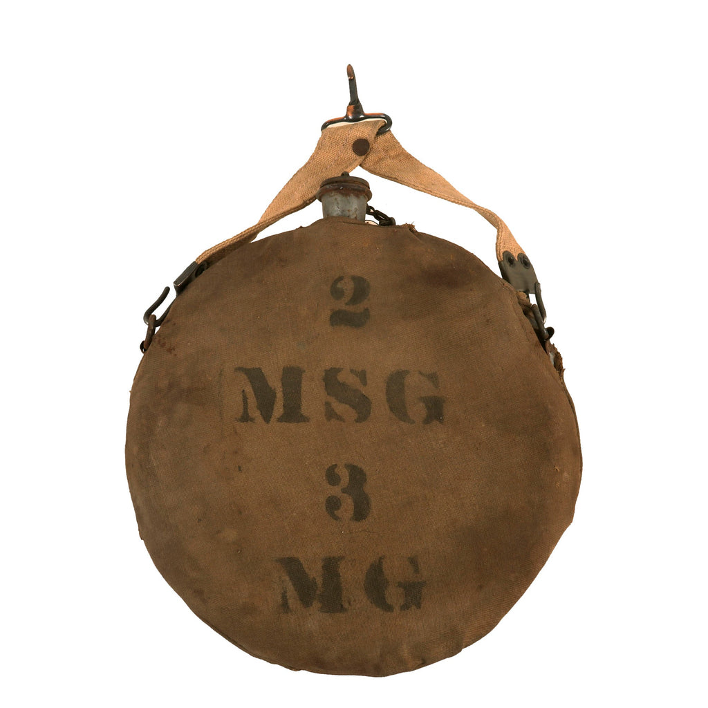 Original U.S. Spanish American War Era Experimental Thin Canteen with Unit Markings Original Items