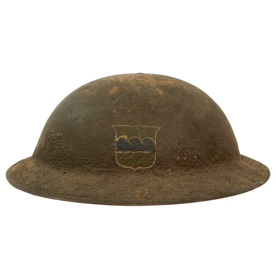 Original U.S. WWI 80th Division Painted M1917 Helmet Shell - Machine Gun Company, 320th Infantry Regiment