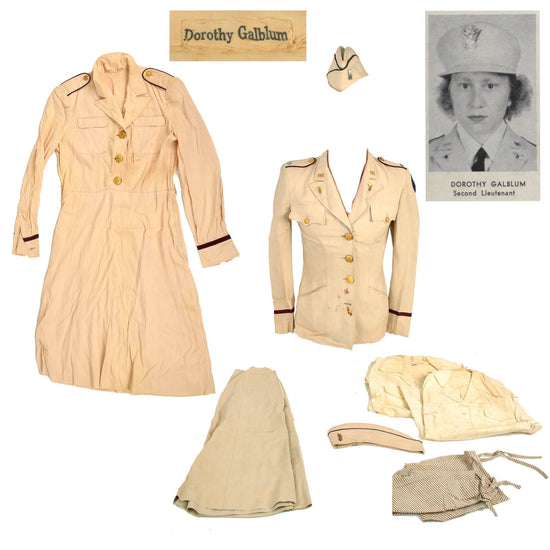 Original U.S. WWII Army Nurse Corps Hospital Dietician Uniform Grouping - Lieutenant Dorothy Galblum