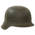 Original German WWII M42 No Decal Army Heer Helmet with 1944 Dated 58cm Liner - Stamped CKL66