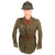 Original French WWII Artillery Lieutenant Officer’s Uniform Grouping with Tunic, Trousers, Vest, Greatcoat, Kepi, and M26 Officer’s Helmet with Braided Chinstrap Original Items