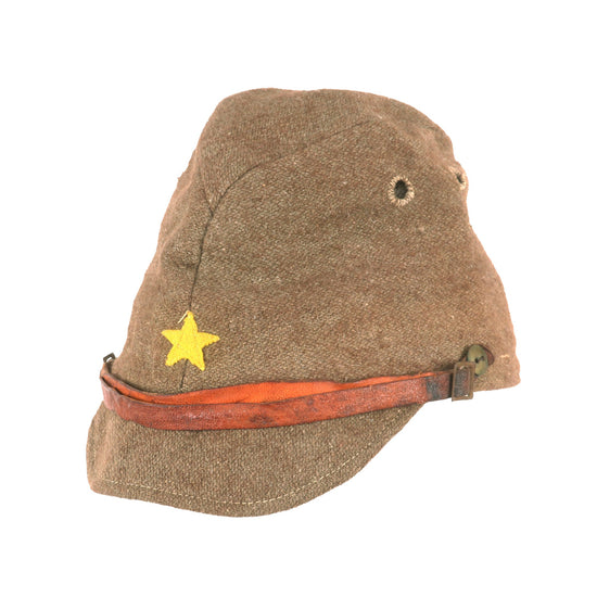 Original Japanese WWII Imperial Japanese Army Enlisted Men's Wool Forage Cap Original Items