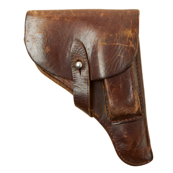 Original German WWII 1934 Mauser Brown Softshell Leather Holster