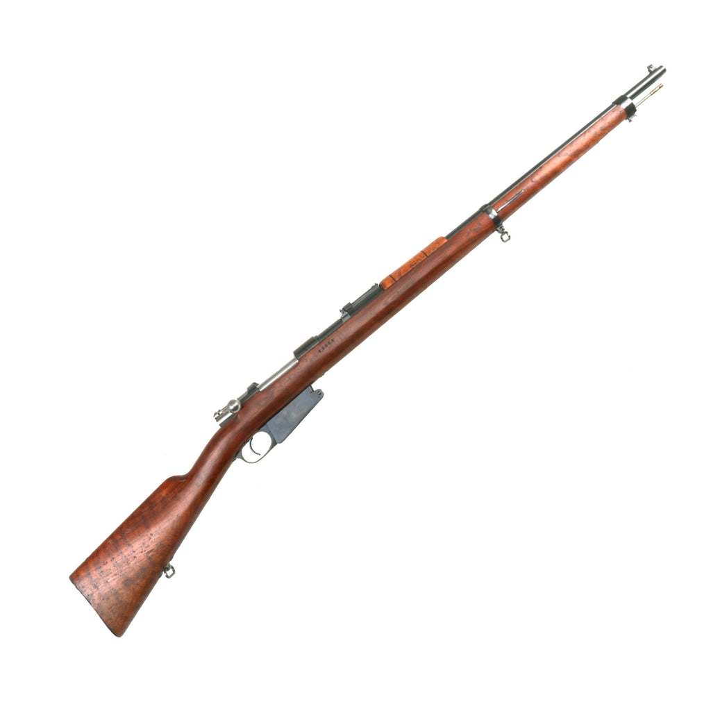 Original German M1891 Argentine Mauser Rifle by Ludwig Loewe made in 1893 with Figured Stock - Matching Serial D 6860