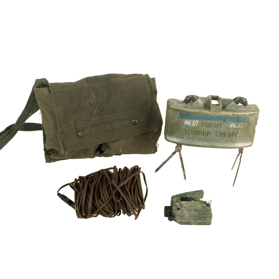 Original U.S. Vietnam War M68 Claymore Mine Training Kit with Canvas Carry Bag - Inert