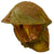 Original Canadian WWII 1943 Brodie MkII Helmet with Extremely Scarce 1942 Camouflage Gas Cape - Size 7⅛ Original Items