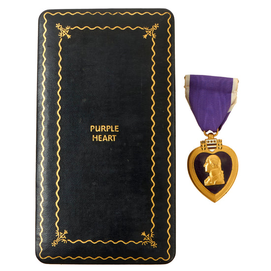 Original U.S. WWII Numbered Purple Heart Medal in Original Presentation Case - #453559