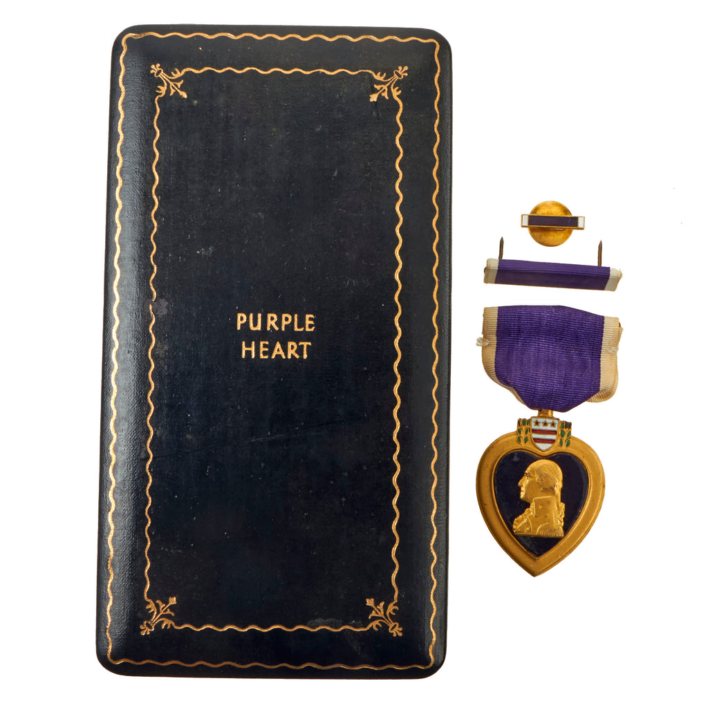 Original U.S. WWII Numbered Purple Heart Medal with Pin & Ribbon in Original Presentation Case - #241424