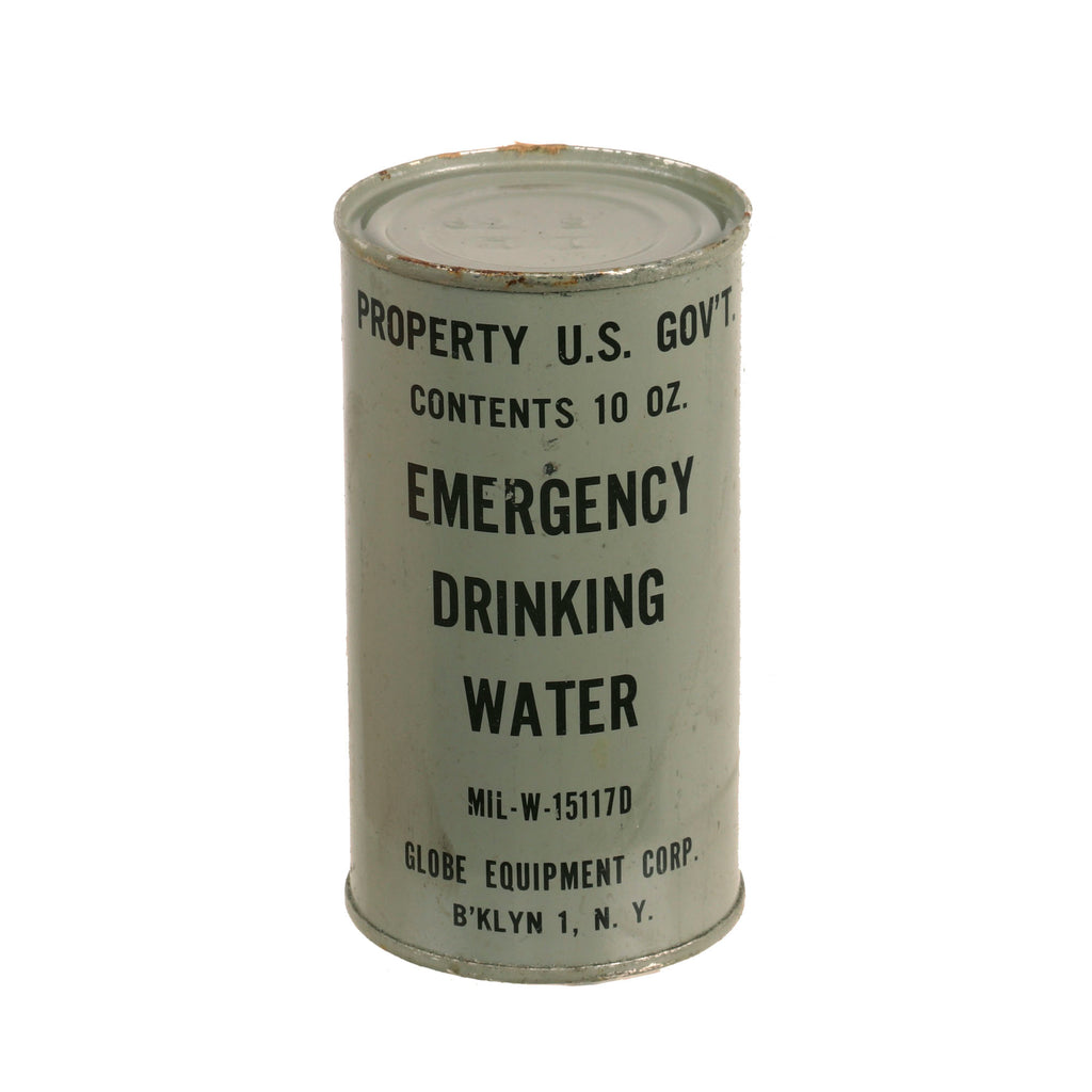 Original U.S. Vietnam War Sealed Can of Emergency Survival Drinking Water