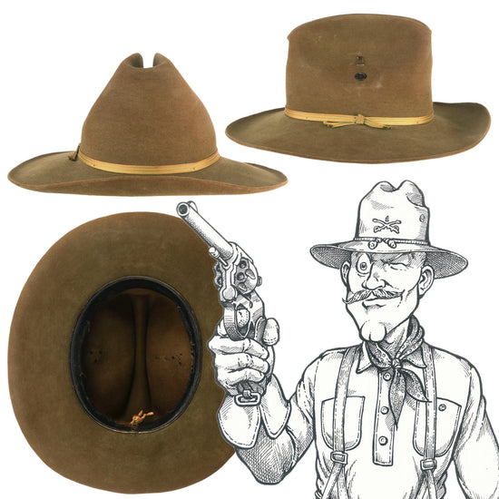 Original U.S. Spanish-American War Philippine Insurrection Private Purchase Stetson M1883/1889 Campaign Hat Original Items