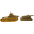 Original U.S. WWII Wartime Economy Toy Tank Collection of 5