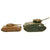 Original U.S. WWII Wartime Economy Toy Tank Collection of 5